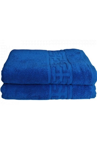 OEM Prosop de baie 100% bumbac, 550 g/mp, albastru, 70x140cm