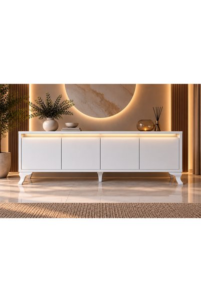 Genel Markalar Artian Konsol – LED Işıklı Beyaz Modern Konsol