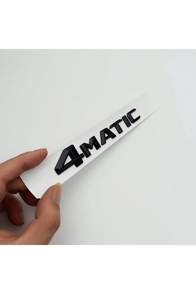 Choice شعار 4Matic لامع أسود 14-16 ثلاثي الأبعاد من ABS مع حروف شعار 4Matic ل...