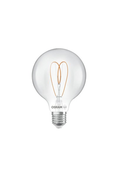 Osram Bec LED Vintage 1906 Globe 95 Filament Inimă 7,2 W 806 lm 2700 K transp...