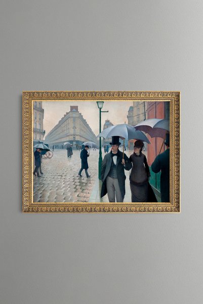 epiqart يوم ممطر في باريس - لوحة فنية بنمط عتيق - تصميم أنيق