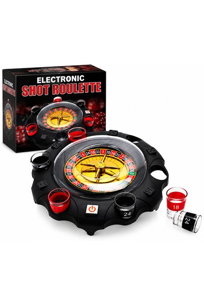 OEM Joc electronic de ruletă cu 6 pahare de shot, joc de petrecere pentru adulți