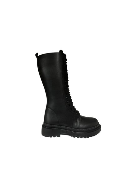 Şanzelize Stylish Boots with a Black Zippered Front and Comfortable Drawstring Closure.