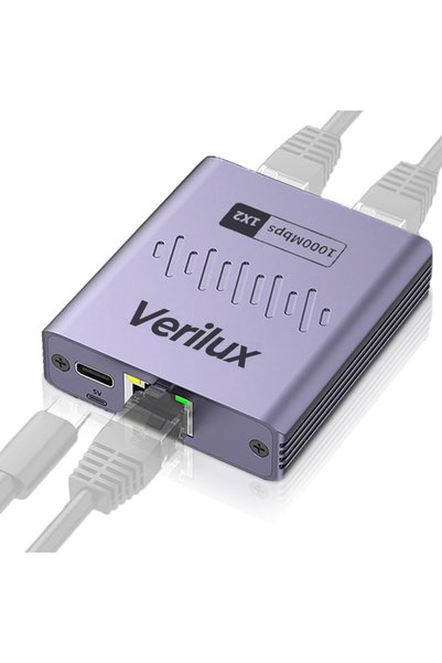 ELEPHANTBOAT Gigabit Ethernet Splitter 1 to 2, 1000Mbps RJ45 Network Splitter...