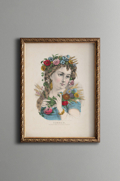 epiqart صيفي - طاولة مزخرفة بتصميم عتيق - موديل نحيف