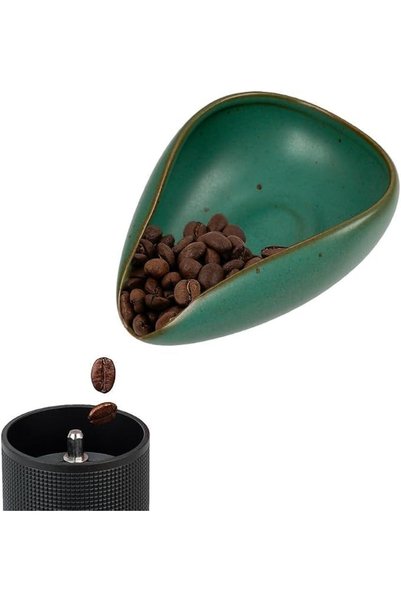 watchget Coffee Beans Dosing Cup Coffee Dosing Tray Ceramic Dosing Vessel Loo...