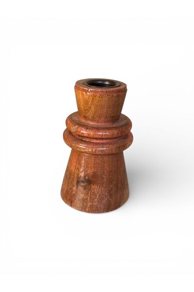 fara marca Suport de lumânări din lemn – Sfeșnic decorativ rustic înalt