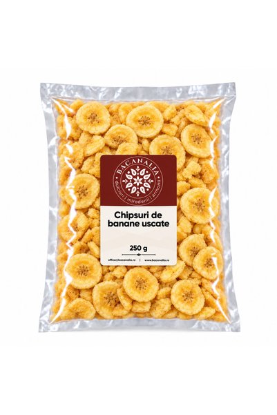Bacanalia Dried banana chips 250 gr