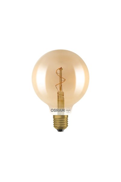 Osram Bec LED Vintage 1906 Glob 95 Filament Spiral 1,8 W 30 lm 2200 K auriu E...