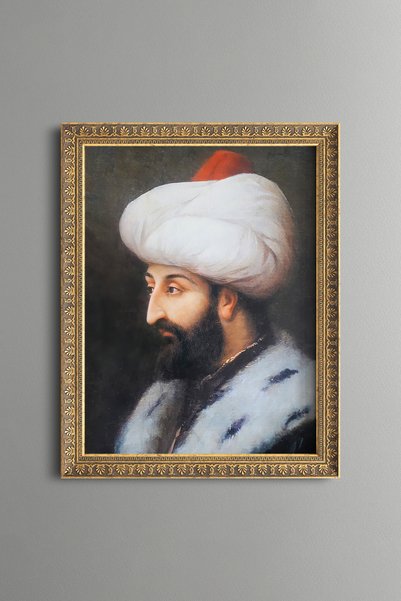epiqart لوحة فاتح سلطان محمد - لوحة فنية بنمط عتيق - نموذج رفيع