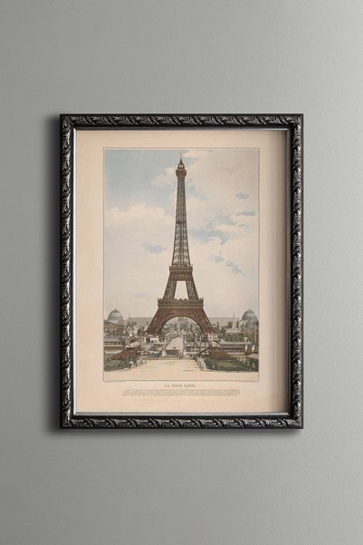 epiqart برج إيفل - لوحة فنية بنمط عتيق - تصميم رقيق