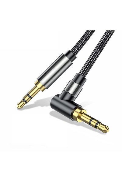 ULHYC 3.5MM Audio Cable, Male to Male 90° Degree Aux Cable Right Angle Elbow ...