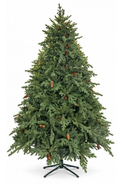 OEM Green Artificial Christmas Tree with Cones and 3D Branches, 240 cm