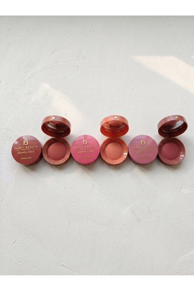 Generic Brand أحمر خدود بلاشر مخملي أحادي مع مرآة (Single Blush Compact) - مت...