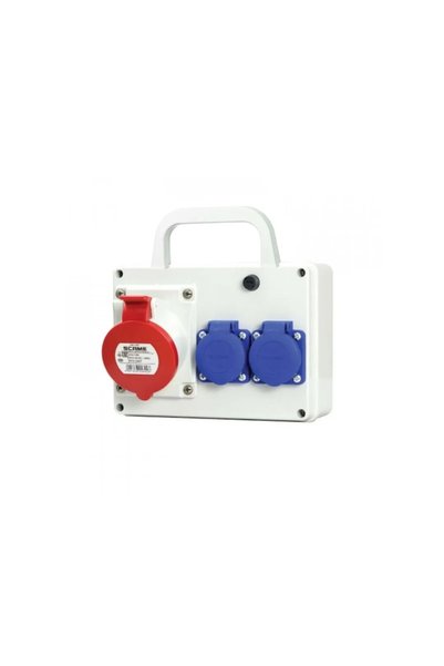 SCAME Component electric BLOCK PRIZE 5P 32A 2XSCHUKO IP44