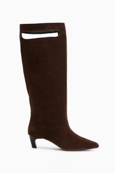 Limoya Gena Genuine Leather Brown Suede Ankle Boots for Women.