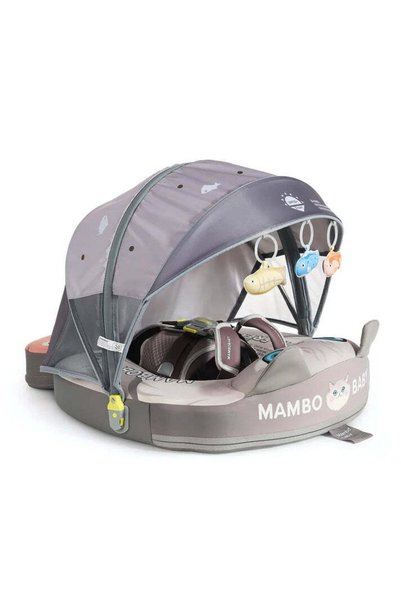 Mambobaby BABY FLOAT CAT GREY WITH CANOPY
