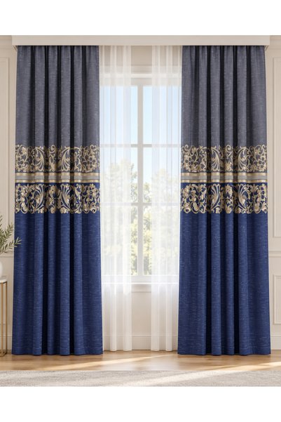 Perlife Gold ® Heavyweight Patterned Luxury Panel Backdrop (1/3 Dense Pleat S...