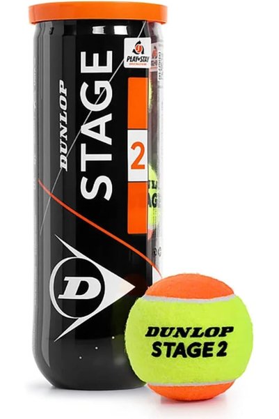 Generic Dunlop Tennis Ball Stage 2 Orange - for Beginners & Kids on Middle Court
