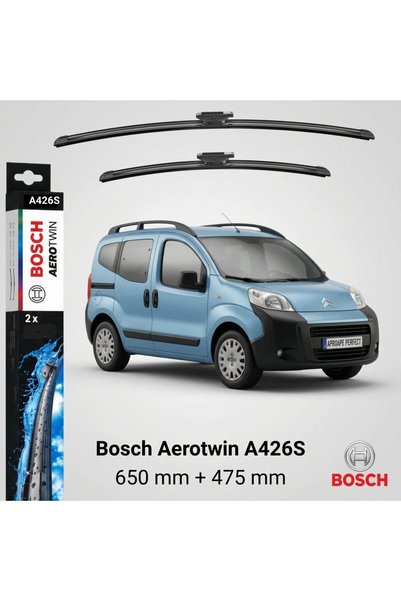 Bosch Lame ștergătoare pentru Citroen Nemo MPV 04.2009–12.2018 |   Aerotwin A...