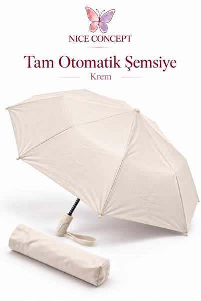 Nice Concept Tam Otomatik Açılır Kapanır Katlanabilir Kılıflı Rüzgara Dayanık...