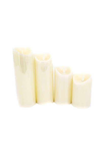 OEM Lumanari led: Lumanari Plastic Cerate Cu Led 12.5 Cm Crem