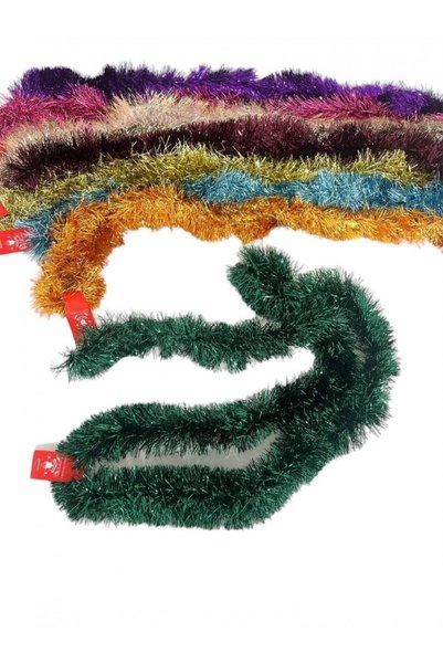 OEM Christmas Tree Tinsel 10/Set Glassy White