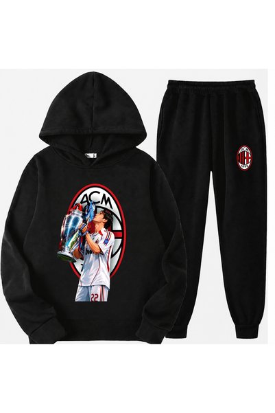 PANDORICA Set pentru copii cu imprimeu Kaka Leite: hanorac și pantaloni de tr...