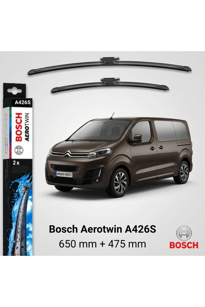 Bosch Lame ștergătoare pentru Citroen SpaceTourer Bus V din 04.2016 |   Aerot...