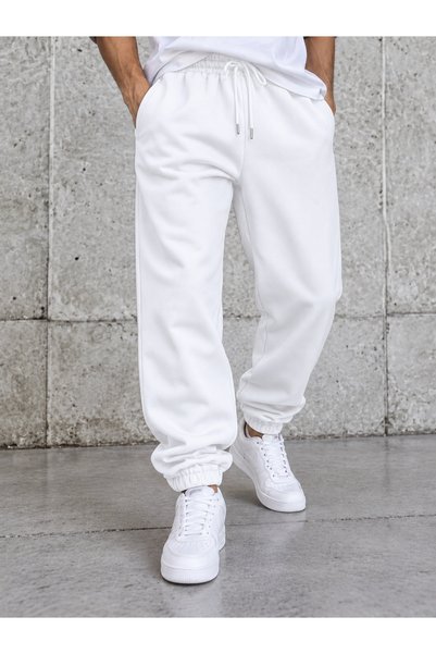 COMANCHERO Unisex 3-Thread Oversized Relaxed Fit Elastic Cuff Sweatpants
