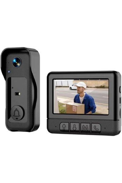 Generic Video Doorbell with 4.3'' Monitor 2.4G Wireless Intercom Two-Way Audio