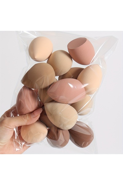 Choice مجموعة إسفنجات مكياج خالية من اللاتكس مكونة من 9 قطع (DFP-9PCS-Kkhaki)...