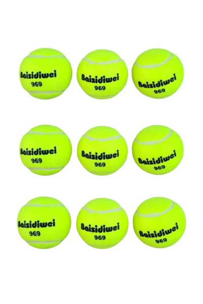 Tcx Dayanıklı Tenis Topu Seti 9 Adet Antrenman Ve Oyun İçin