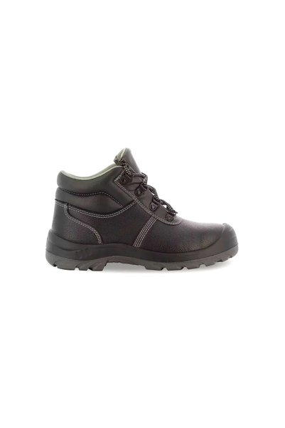Safety jogger Μποτάκια μάχης ασφαλείας BESTBOY S3 από μαύρο δέρμα, μέγεθος 42