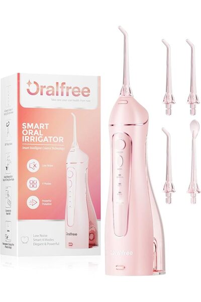 Oralfree جهاز تنظيف الأسنان بالماء - أداة تنظيف الأسنان - جهاز تنظيف الفم الل...