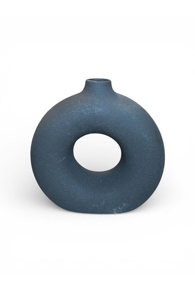EDECO Vază decorativă modernă în formă de inel – Ceramică, design minimalist,...