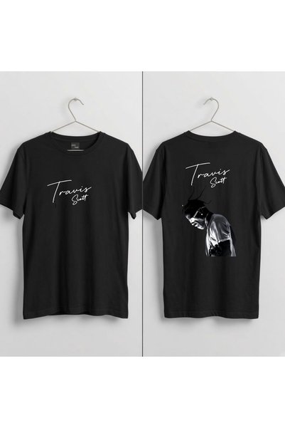 playwear Travis Scott V2 Printed 100% Cotton Crew Neck T-Shirt