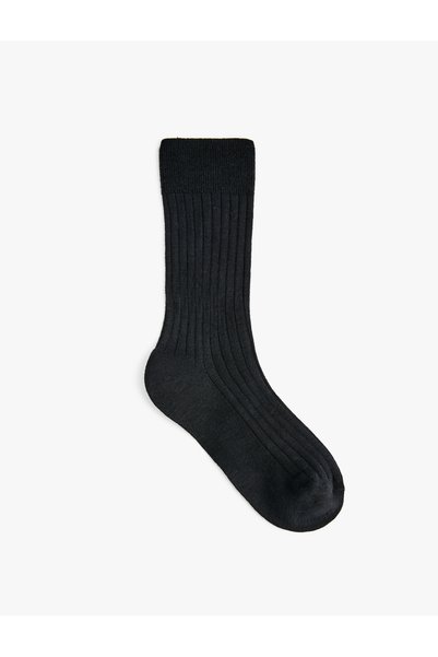 Koton Ribbed Viscose Socks