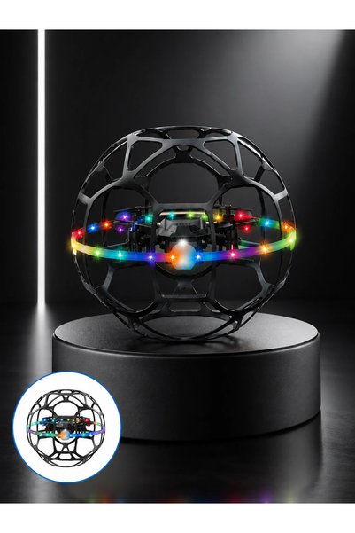 Tcx Akıllı Sensörlü Mini Drone Led Işıklı Futbol Topu