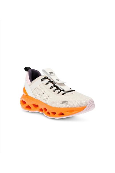 Steve Madden Surge 1 Adidași bej cu talpă portocalie – Respirabili, șireturi ...