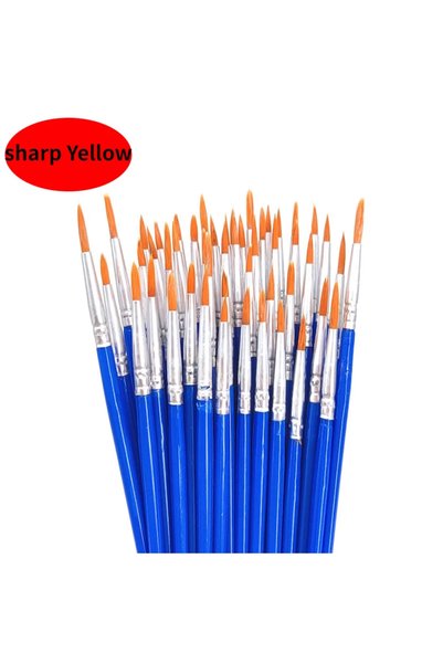 Choice 50Pcs Point Brush 50/100Pcs Painting Oil Brushes Set For Paint Waterco...