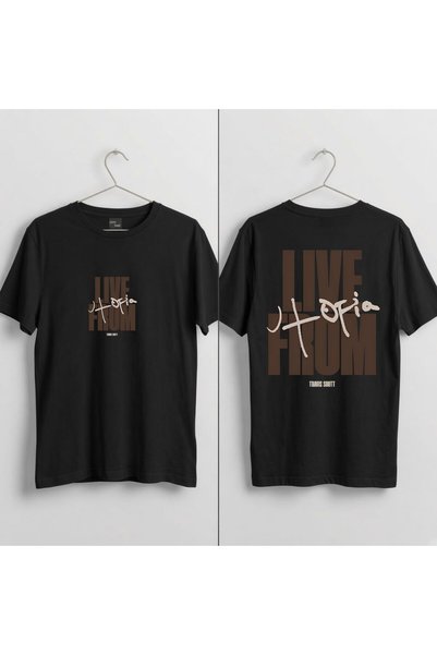 playwear Live Utopia Printed 100% Cotton Crew Neck T-Shirt