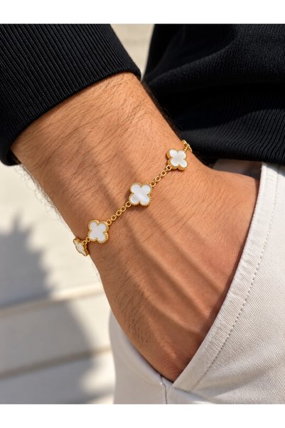 ATALYA ACCESSORY سوار رجالي من الفولاذ المقاوم للصدأ بتصميم "يونكا" كبير - لا...