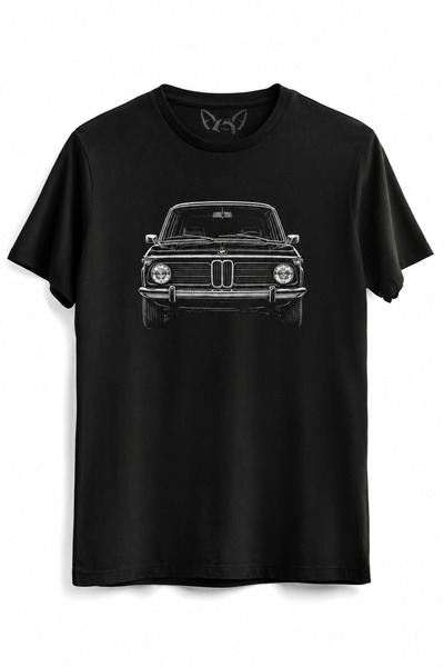 Alfa Tshirt Bmw 2002 Classic Car Dtg Printed T-Shirt