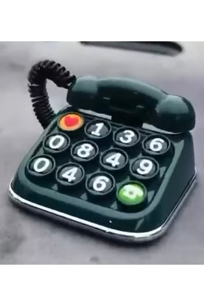 Nostaljik Telefon Tasarımlı Araç İçi Park Numaratörü, Dekoratif Torpido Üstü Telefon Numarası Tutucu