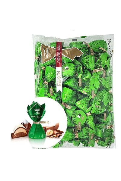 Roshen Mont Blanc chocolate pralines with hazelnuts 1 kg