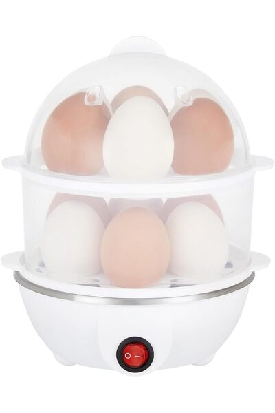 Generic Electric Egg Cooker Double 14 Egg Capacity Steamer With Auto Shut-Off...
