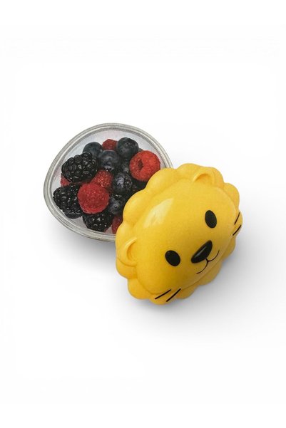 CROFTON Lion Kids Snack Container – 232 ml, Airtight Lid, Box for Fruits and ...