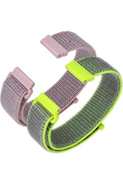 GENERAL ANNEFIT Nylon Sport Loop Watch Bands, 2 Packs Quick Release Adjustabl...