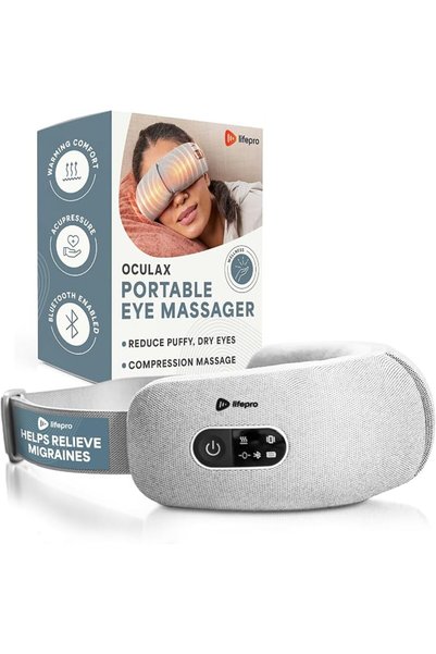LifePro Portable Eye Massager with Heat and Vibration-4 Soothing Modes for Co...